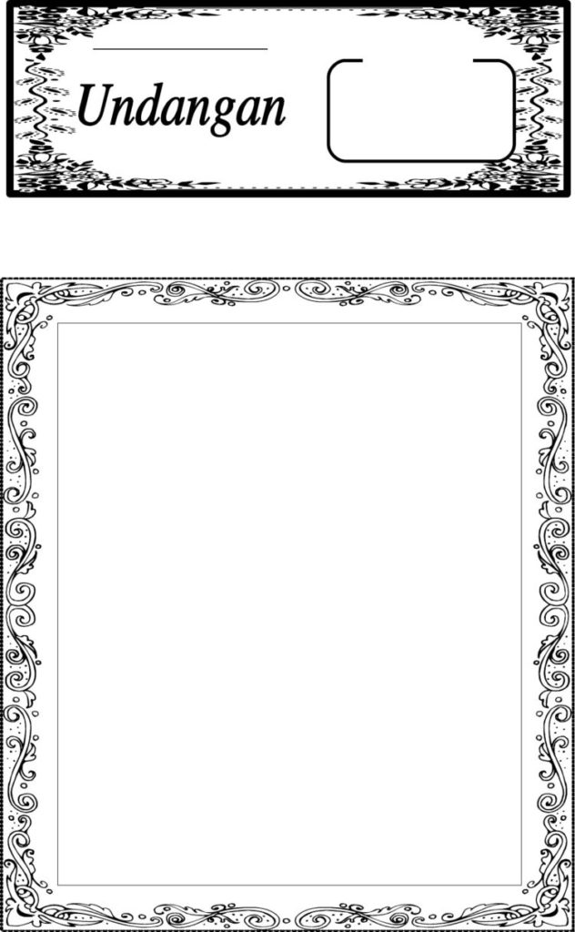 60+ Bingkai Undangan: Nikah, Tahlil, Aqiqah dll (DOWNLOAD)
