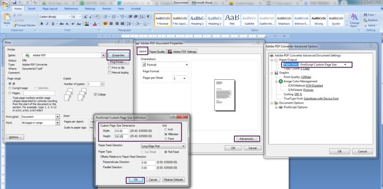 cara mengubah ukuran kertas f4 pada microsoft word 2010