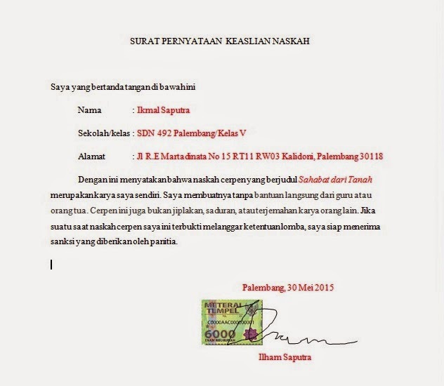 Contoh Mail Merge Surat Download