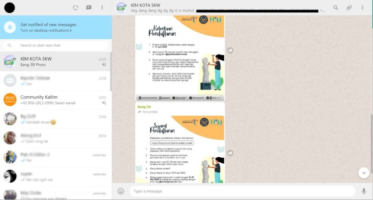 whatsapp web application