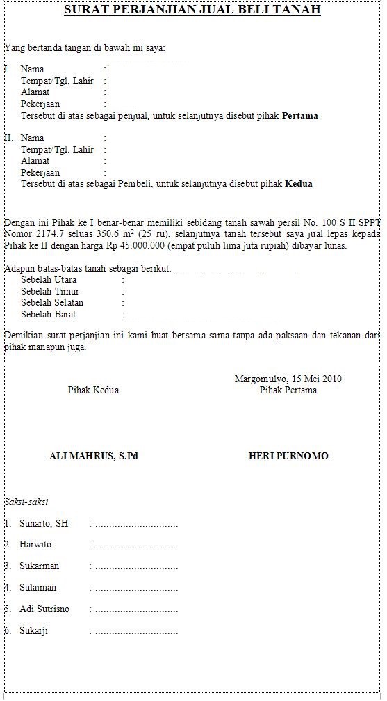 19 Contoh Surat Kuasa Pengambilan Perwakilan Jual Beli Dll