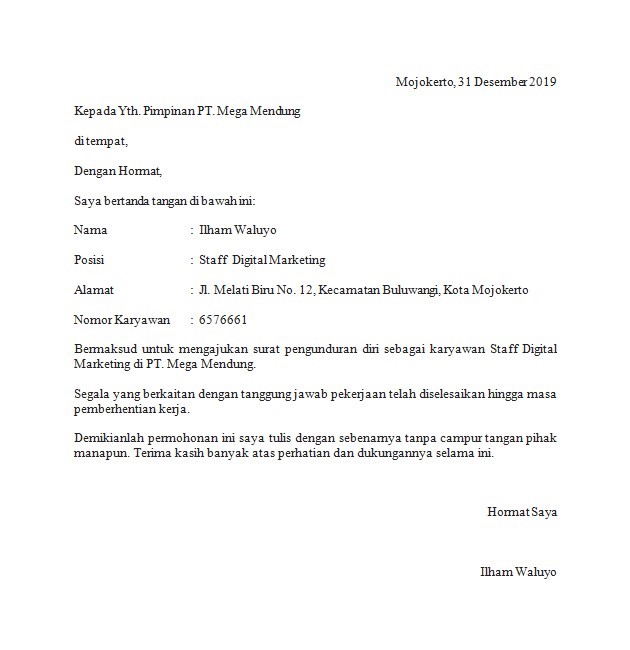 Contoh Surat Lamaran Menjadi Guru Tidak Tetap / Contoh Surat Lamaran Kerja Guru Blog Lokerplk ...