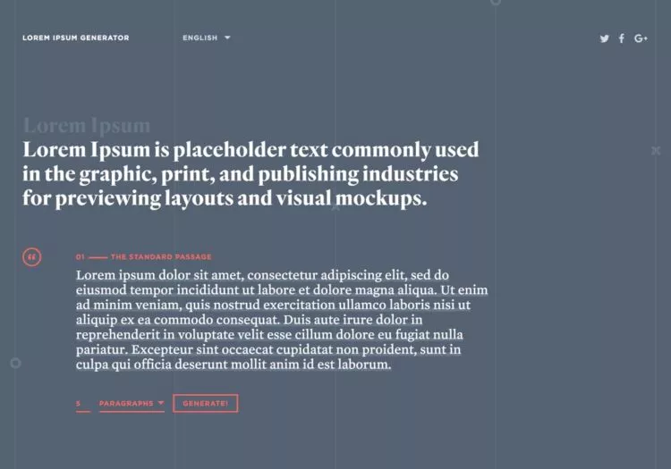 text lorem ipsum