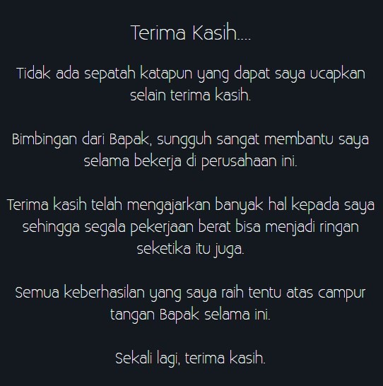 terima kasih tuhan