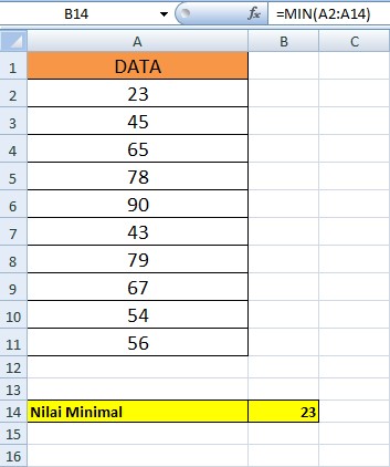 rumus excel akar