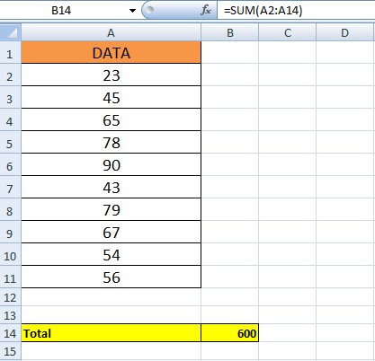 rumus excel rata rata