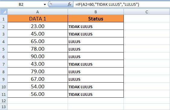 rumus excel adalah