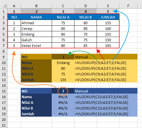 rumus excel eksponen