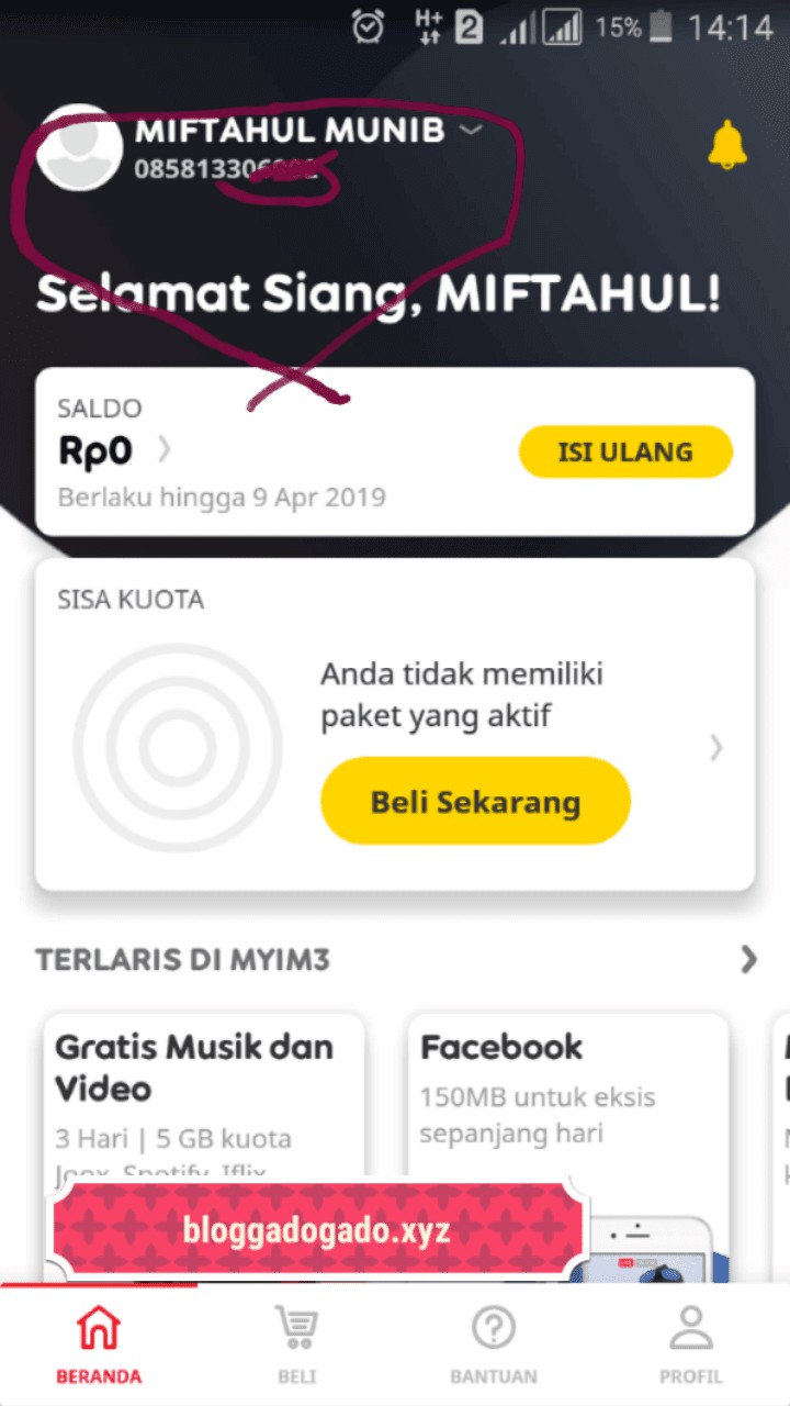 cara cek no indosat terdaftar atau belum