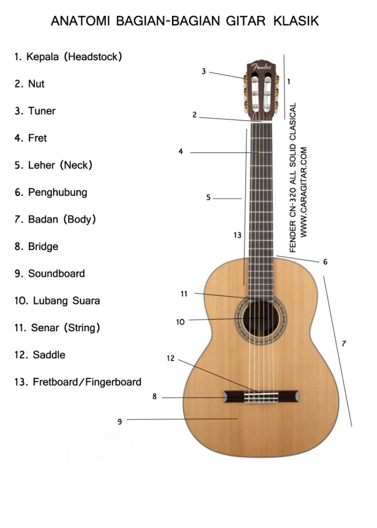 kunci b gitar ukulele