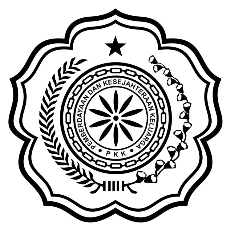  Logo  PKK Terbaru ARTI LAMBANG HITAM  PUTIH  WARNA 