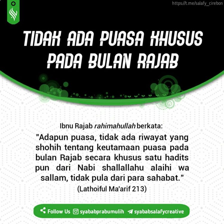 puasa rajab hukumnya