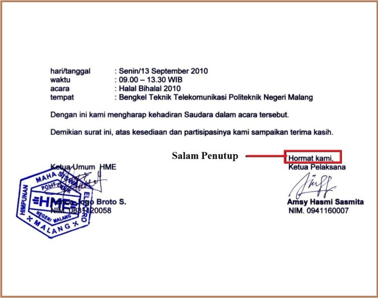 surat resmi pernyataan