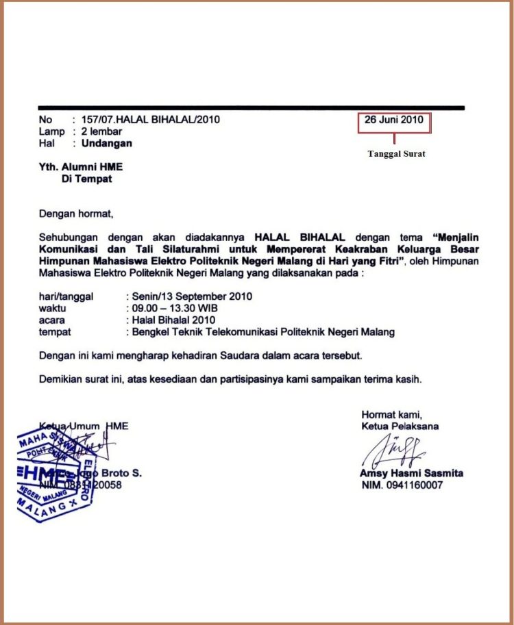 surat resmi nomor surat