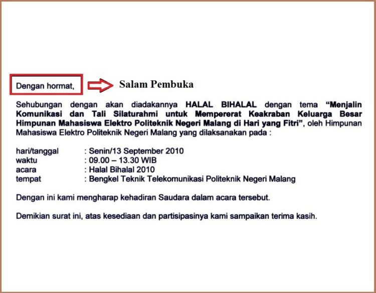 7+ Contoh Surat Resmi (UNDANGAN, SEKOLAH, DINAS, EDARAN dll)