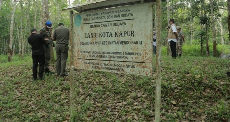 Lokasi penemuan Candi Kerajaan Kota Kapur