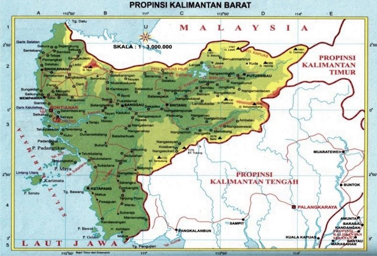 Peta Kerajaan Hindu Budha Wijayapura Kalbar