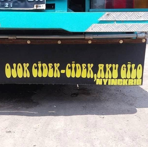 kata kata lucu di bak truk paling koplak terbaru