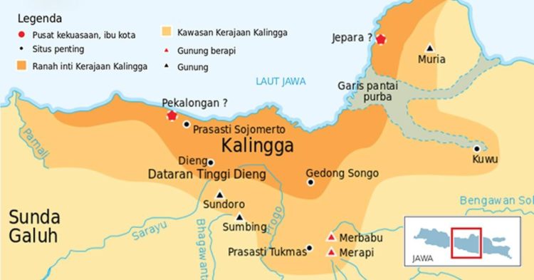 letak geografi kerajaan kalingga