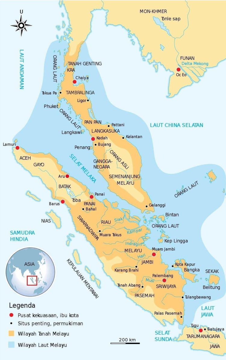 wilayah geografis kerajaan di indonesia melayu