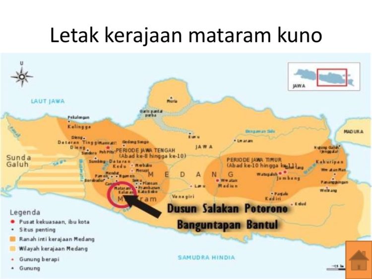 gambar lokasi, letak geografis, dan peta wilayah kerajaan mataram kuno