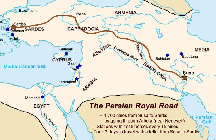 gambar peta jalan terpanjang yang kerajaan persia