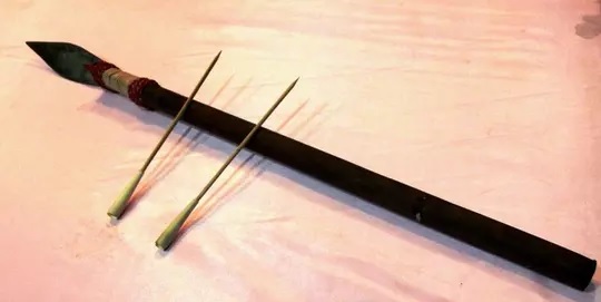 ciri-ciri dari sumpit senjata tradisional kalimantan tengah