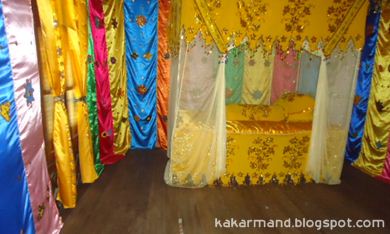 ruang tidur raja Rumah Adat Souraja Sulawesi Tengah