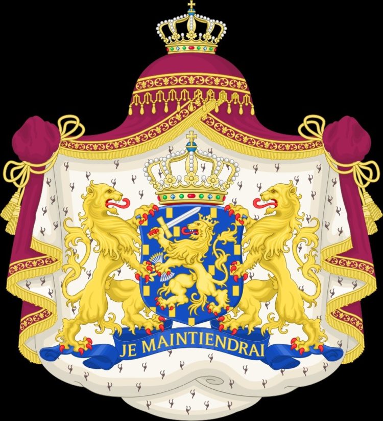 gambar singa pada lambang kerajaan belanda