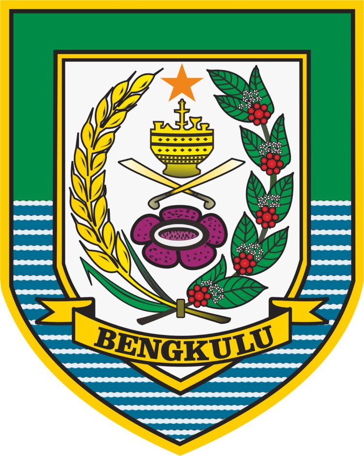 logo provinsi bengkulu terdapat rudus senjata tradisional bengkulu