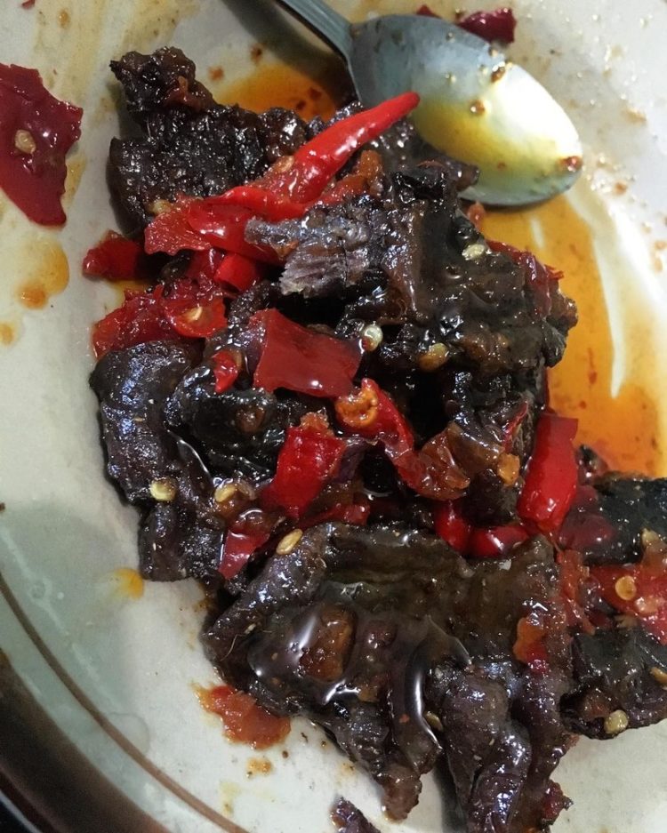 makanan khas aceh Dendeng Rusa terbuat dari