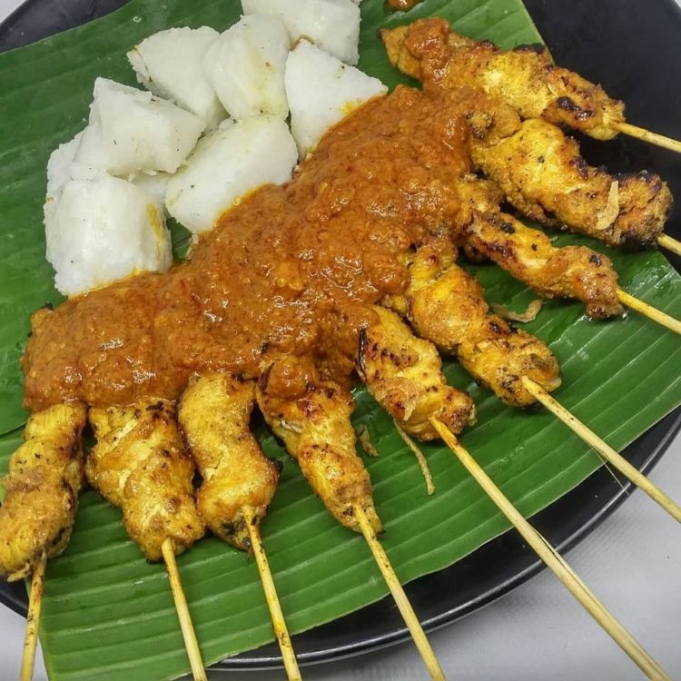 ilustrasi makanan khas batam sate jumbo