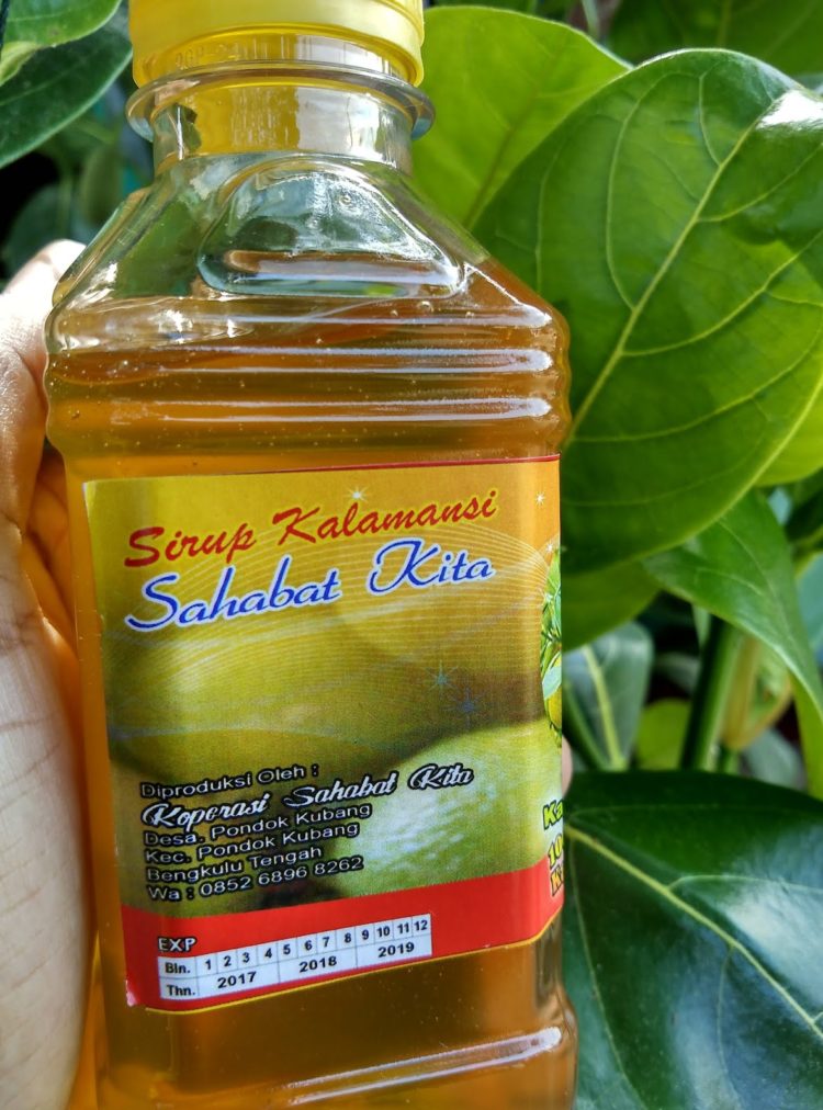 nama makanan khas bengkulu sirup kalamansi