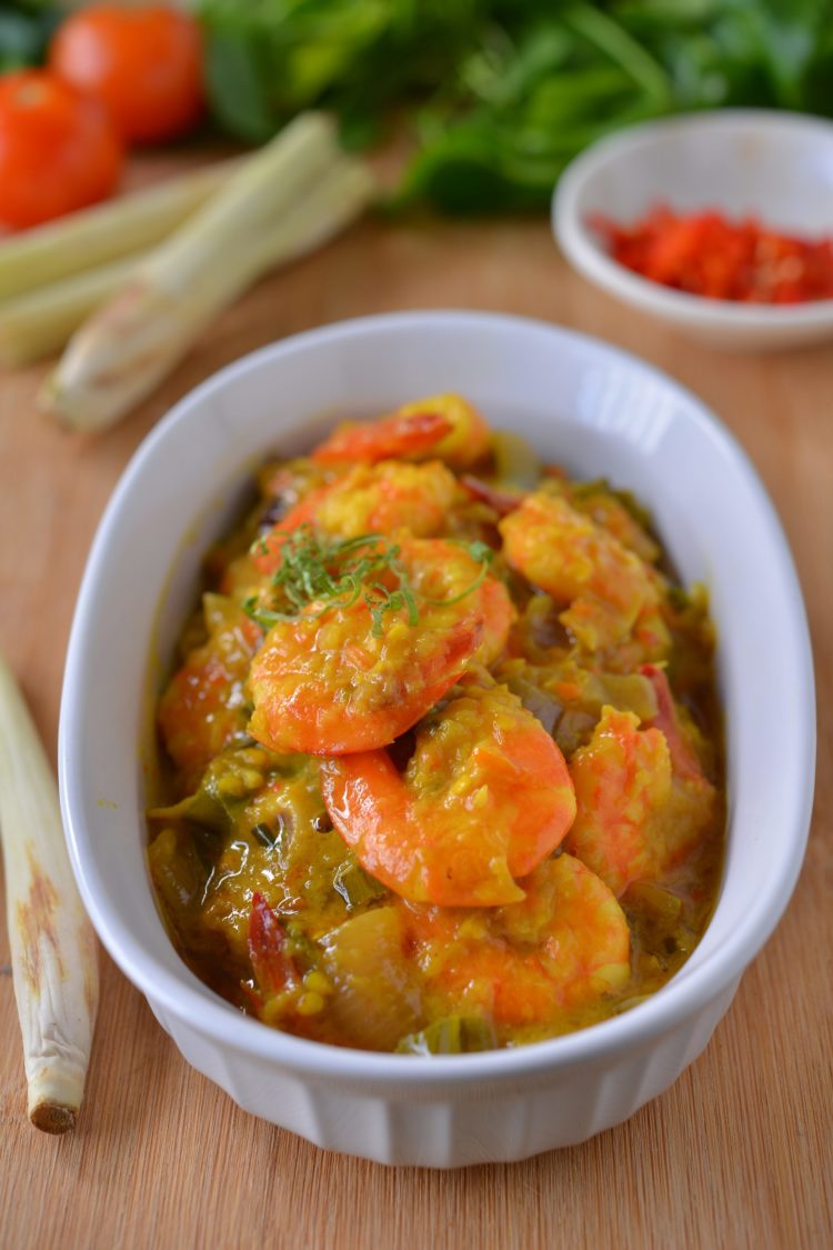 gambar makanan khas bengkulu udang tempoyak