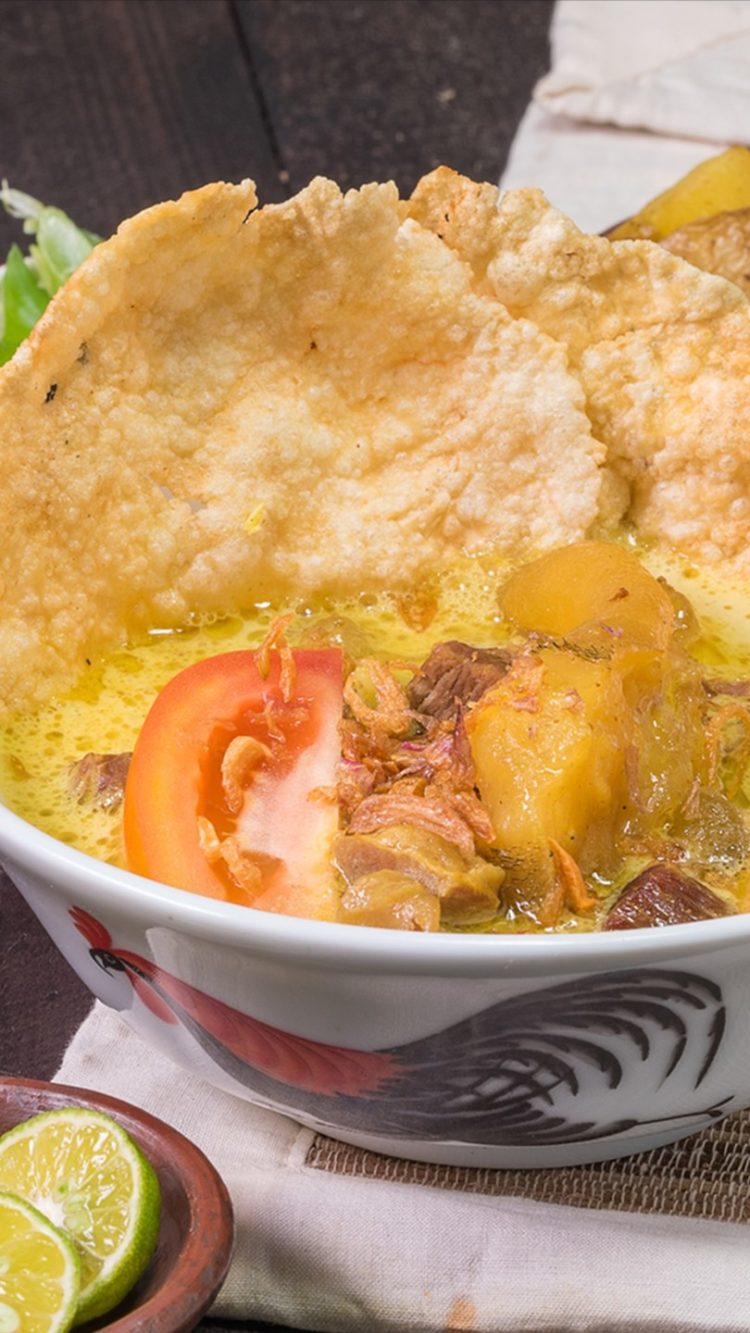 bahan warna kuning dalam makanan khas bogor Soto Kuning