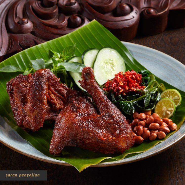 ilustrasi makanan khas lombok ayam taliwang