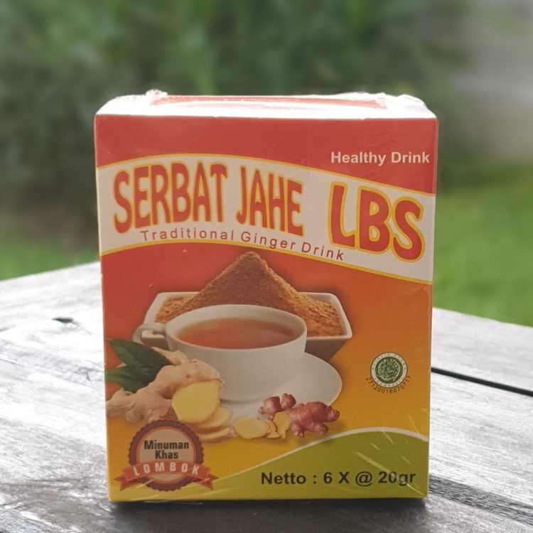 ilustrasi makanan khas lombok minuman serbat jahe