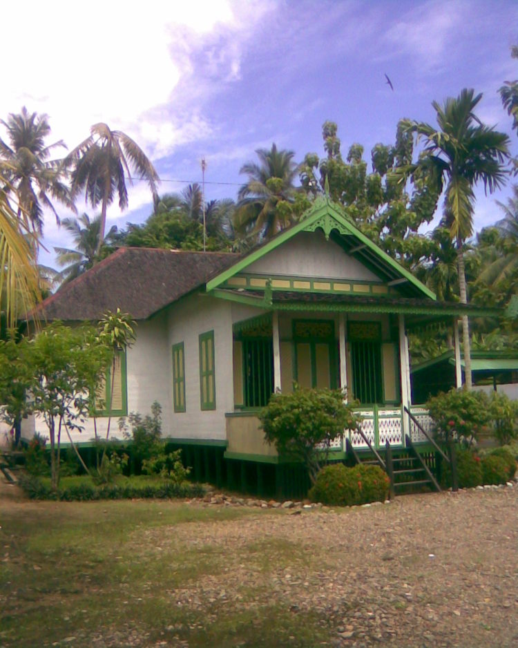 ornamen cacak burung rumah adat kalimantan selatan