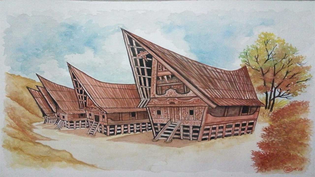 rumah adat batak toba samosir