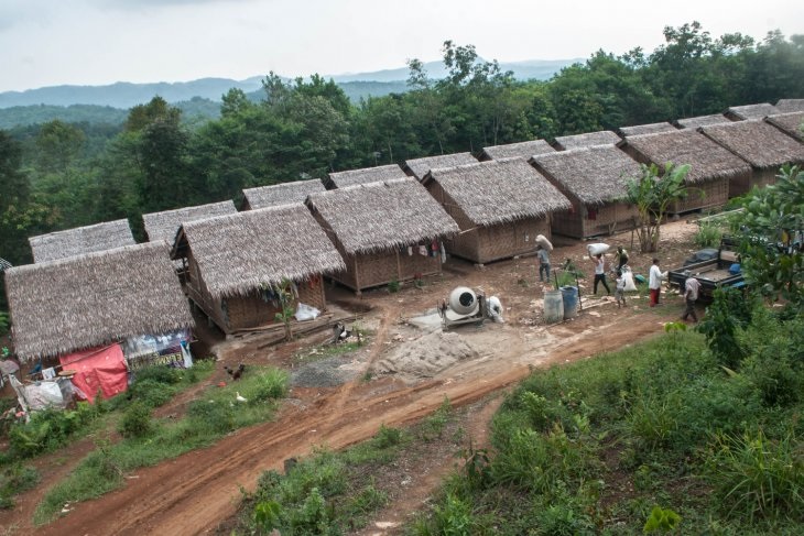 gambar struktur pemukiman rumah adat baduy