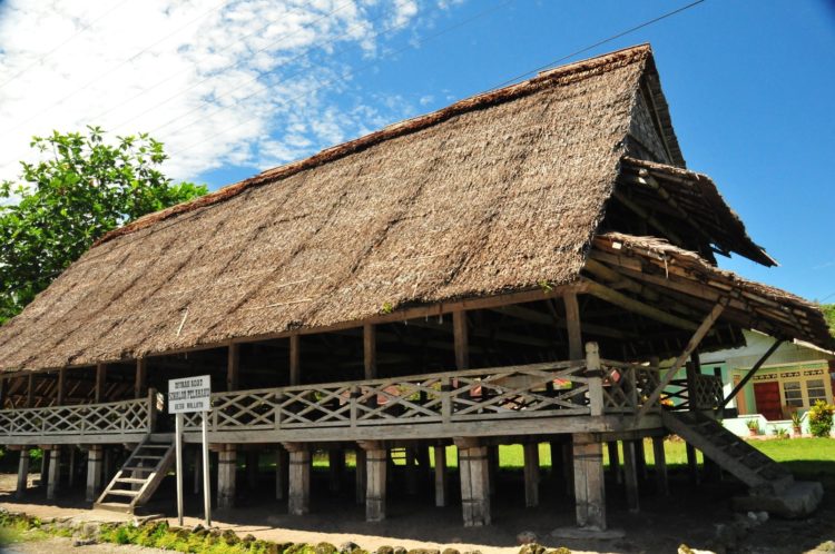 rumah adat lamin dibangun tanpa menggunakan paku