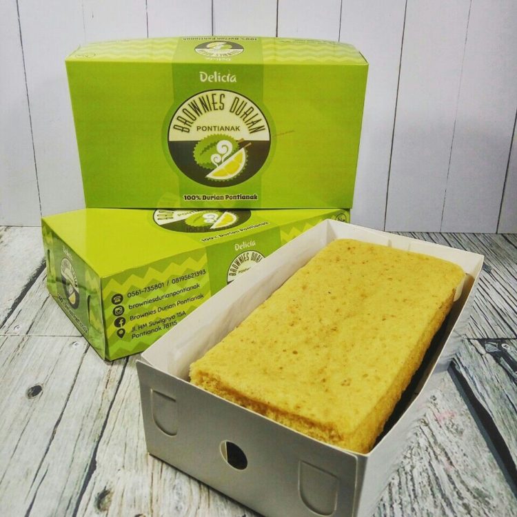 oleh oleh khas pontianak brownies durian