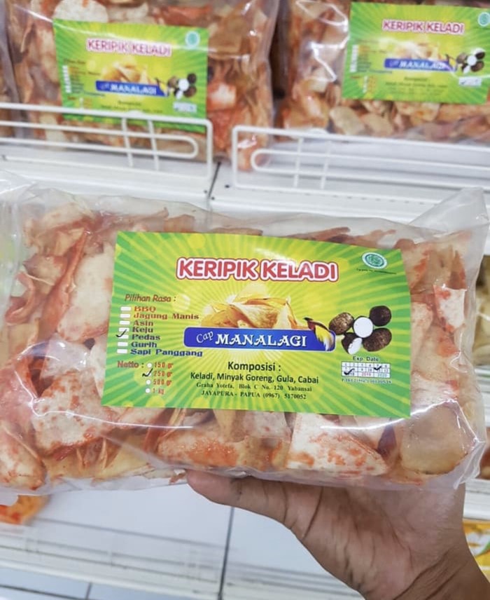 Gambar Keripik Keladi Makanan Khas Papua