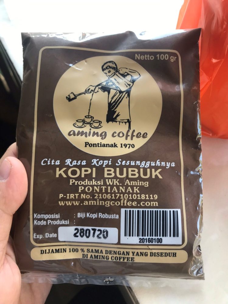 Kopi bubuk aming oleh-oleh pontianak