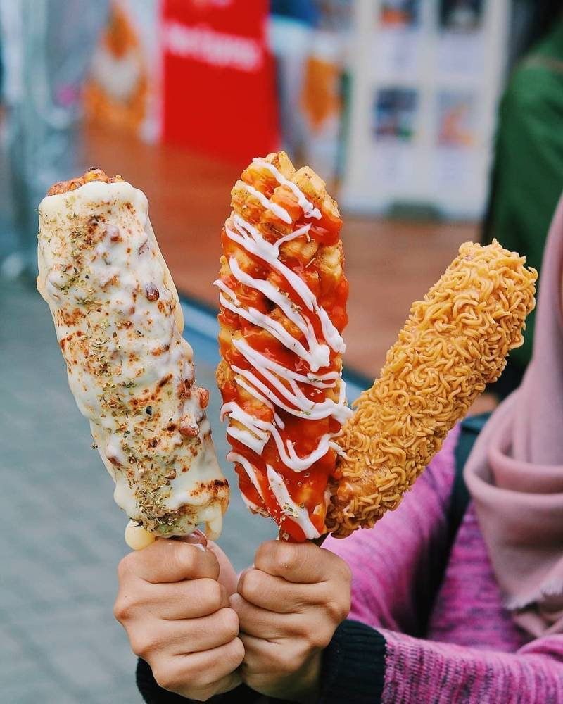 Gambar Tokkebi Hot Dog Makanan Khas Korea