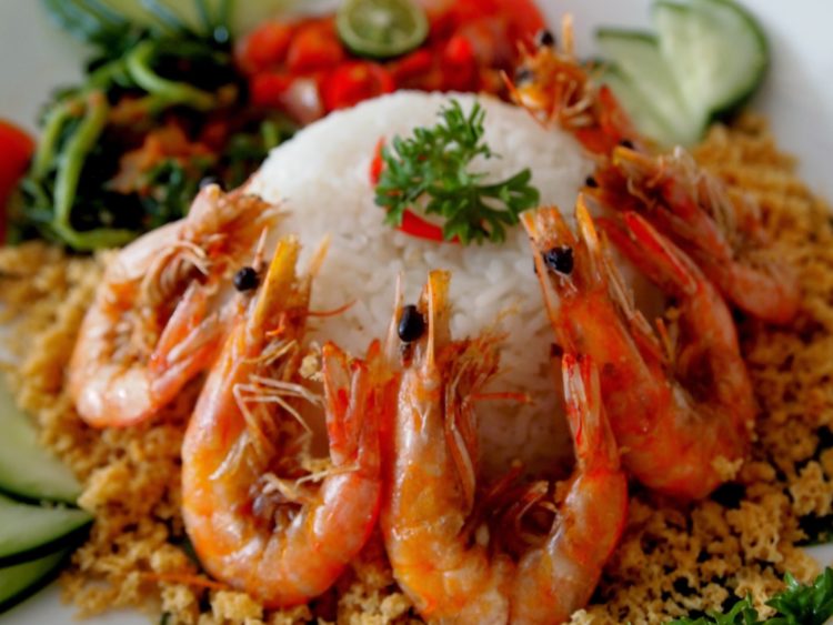 nasi udang makanan khas Kalimantan Utara