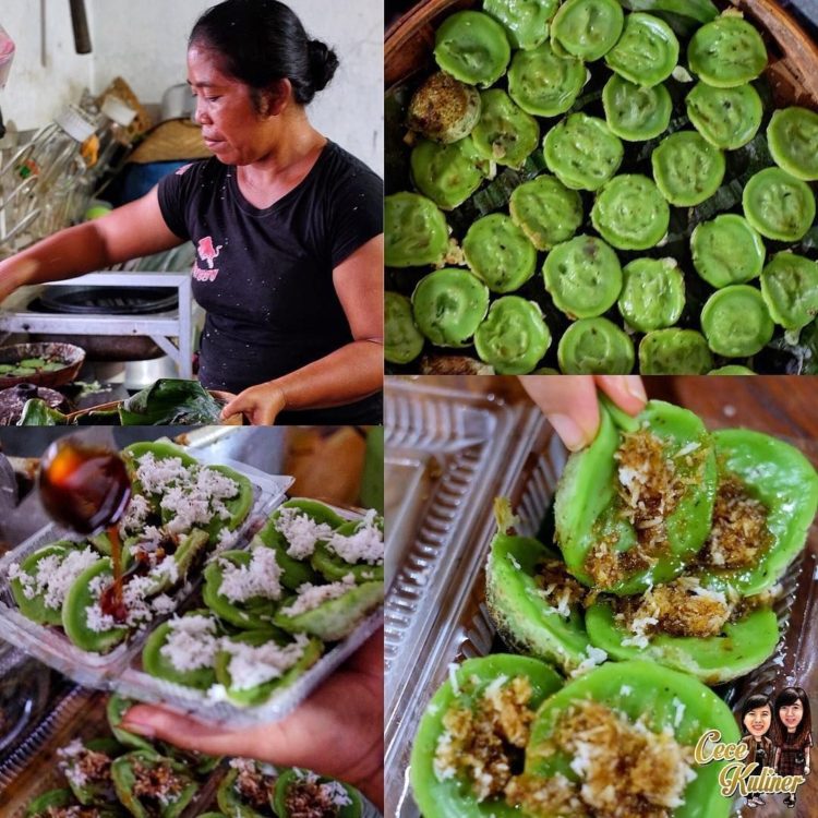 makanan khas bali bernama laklak bali kue tradisional