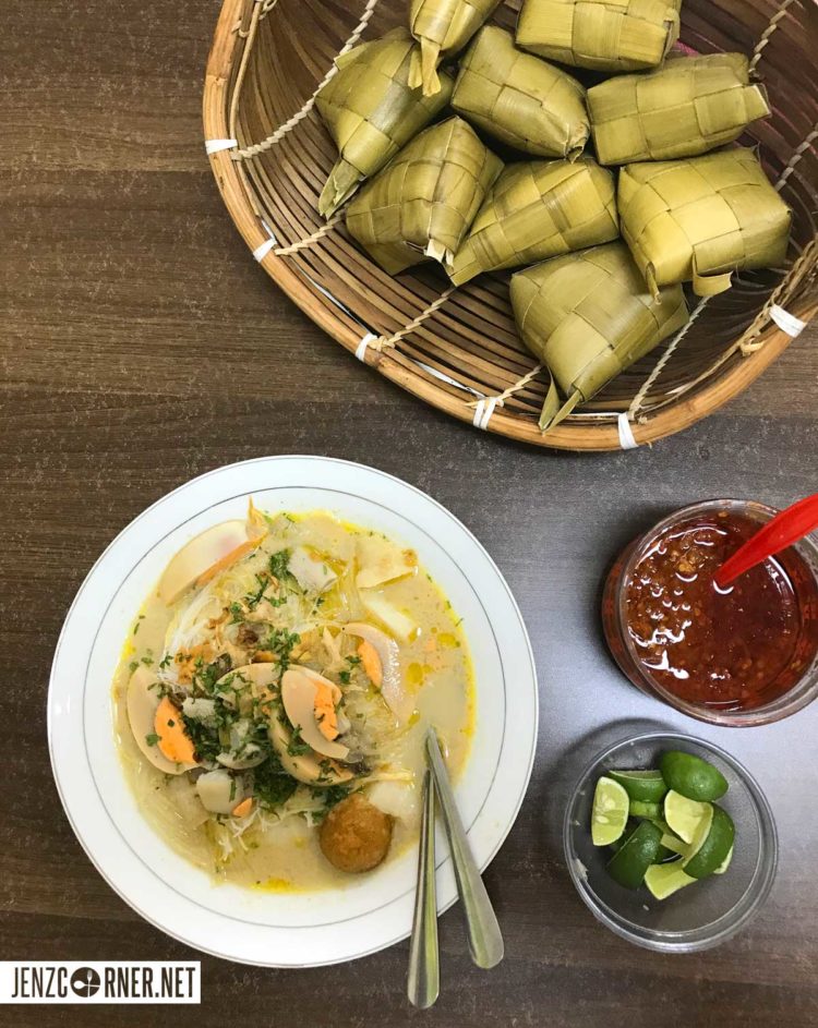 foto makanan khas bangka belitung soto ketupat