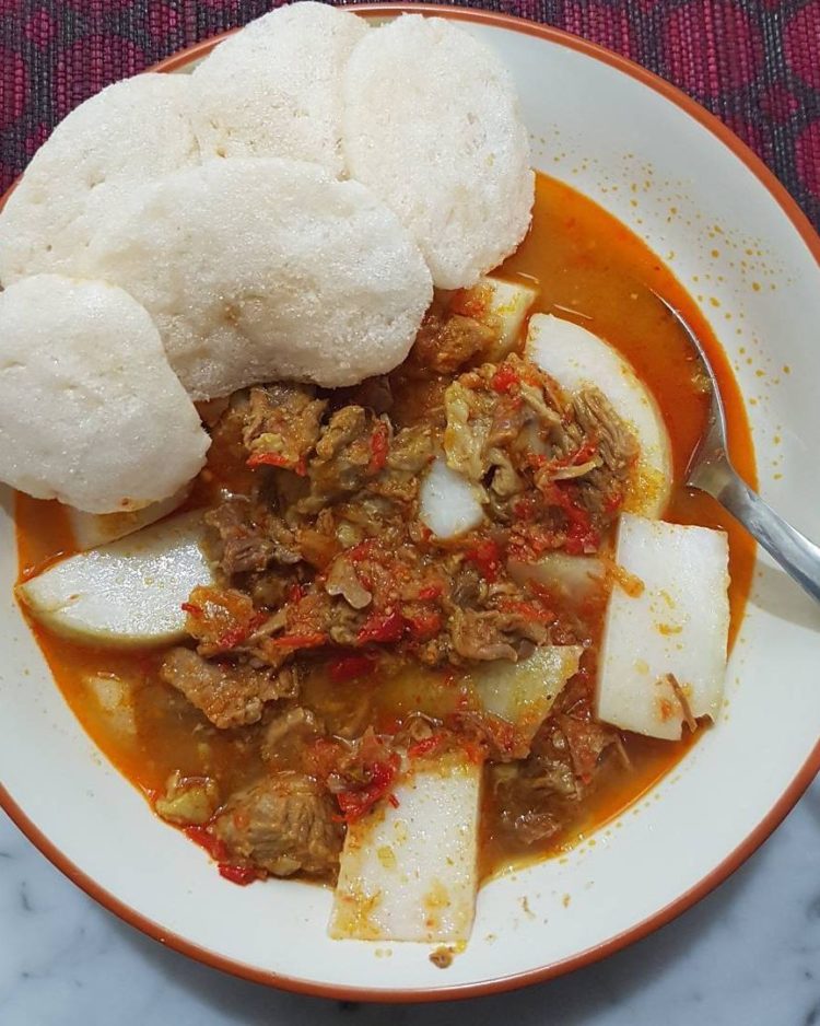 foto makanan khas banten angeun lada