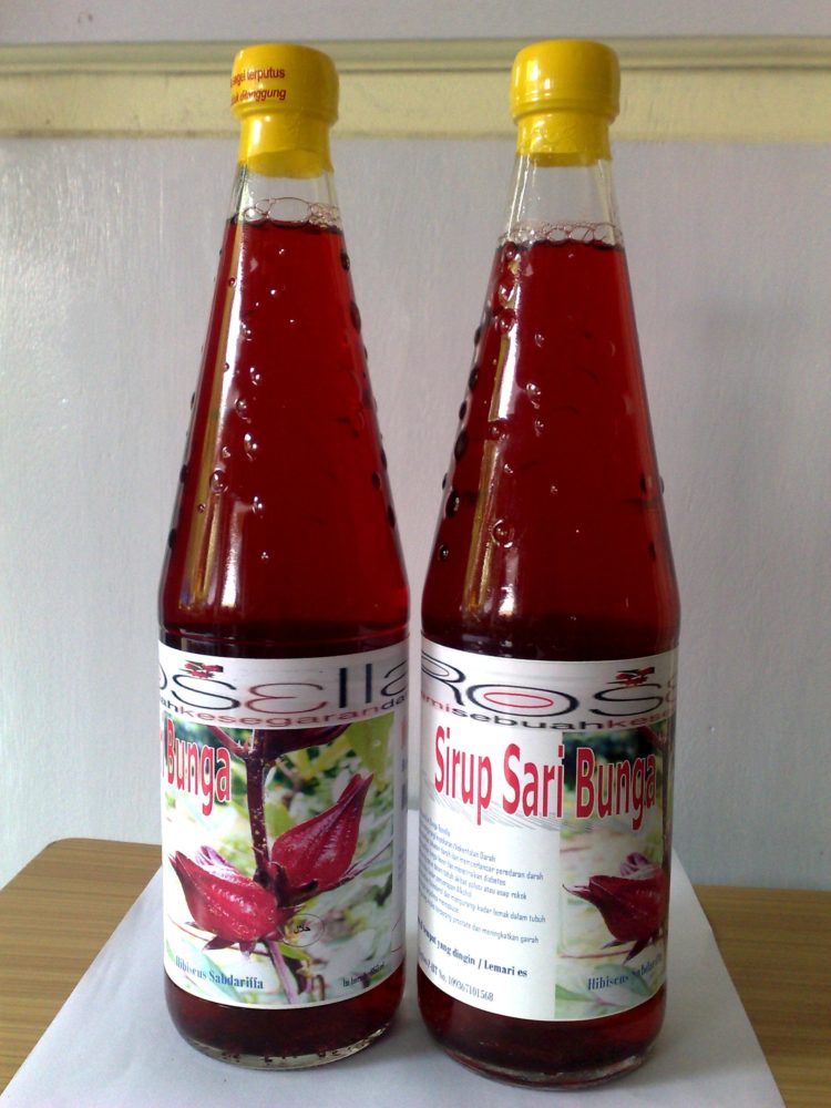 foto makanan khas banten sirup rosella